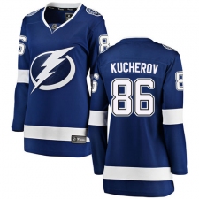 Women's Tampa Bay Lightning #86 Nikita Kucherov Fanatics Branded Royal Blue Home Breakaway NHL Jersey