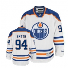 Men's Reebok Edmonton Oilers #94 Ryan Smyth Authentic White Away NHL Jersey