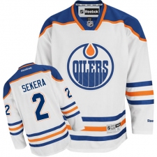 Women's Reebok Edmonton Oilers #2 Andrej Sekera Authentic White Away NHL Jersey