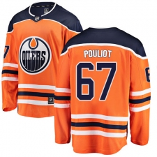 Youth Edmonton Oilers #67 Benoit Pouliot Fanatics Branded Orange Home Breakaway NHL Jersey