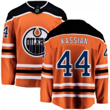 Men's Edmonton Oilers #44 Zack Kassian Fanatics Branded Orange Home Breakaway NHL Jersey