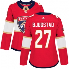 Women's Adidas Florida Panthers #27 Nick Bjugstad Authentic Red Home NHL Jersey