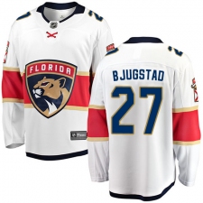 Youth Florida Panthers #27 Nick Bjugstad Fanatics Branded White Away Breakaway NHL Jersey