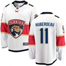 Men's Florida Panthers #11 Jonathan Huberdeau Fanatics Branded White Away Breakaway NHL Jersey