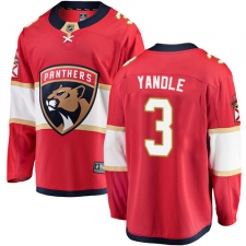 Youth Florida Panthers #3 Keith Yandle Fanatics Branded Red Home Breakaway NHL Jersey