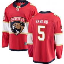 Men's Florida Panthers #5 Aaron Ekblad Fanatics Branded Red Home Breakaway NHL Jersey
