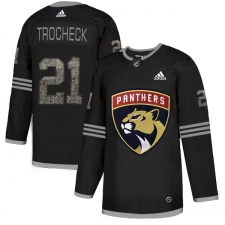 Men's Adidas Florida Panthers #21 Vincent Trocheck Black Authentic Classic Stitched NHL Jersey