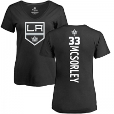 NHL Women's Adidas Los Angeles Kings #33 Marty Mcsorley Black Backer T-Shirt