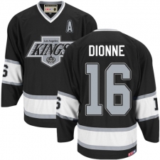 Men's CCM Los Angeles Kings #16 Marcel Dionne Authentic Black Throwback NHL Jersey