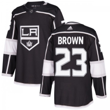 Youth Adidas Los Angeles Kings #23 Dustin Brown Authentic Black Home NHL Jersey
