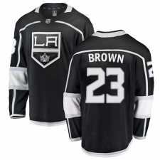 Youth Los Angeles Kings #23 Dustin Brown Authentic Black Home Fanatics Branded Breakaway NHL Jersey