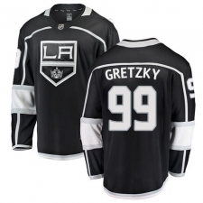 Men's Los Angeles Kings #99 Wayne Gretzky Authentic Black Home Fanatics Branded Breakaway NHL Jersey