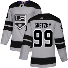 Youth Adidas Los Angeles Kings #99 Wayne Gretzky Authentic Gray Alternate NHL Jersey