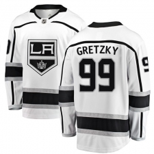 Youth Los Angeles Kings #99 Wayne Gretzky Authentic White Away Fanatics Branded Breakaway NHL Jersey