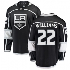 Men's Los Angeles Kings #22 Tiger Williams Authentic Black Home Fanatics Branded Breakaway NHL Jersey