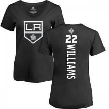NHL Women's Adidas Los Angeles Kings #22 Tiger Williams Black Backer T-Shirt