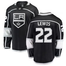 Youth Los Angeles Kings #22 Trevor Lewis Authentic Black Home Fanatics Branded Breakaway NHL Jersey