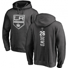 NHL Adidas Los Angeles Kings #26 Nic Dowd Charcoal One Color Backer Pullover Hoodie