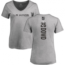 NHL Women's Adidas Los Angeles Kings #26 Nic Dowd Ash Backer T-Shirt