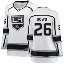 Women's Los Angeles Kings #26 Nic Dowd Authentic White Away Fanatics Branded Breakaway NHL Jersey