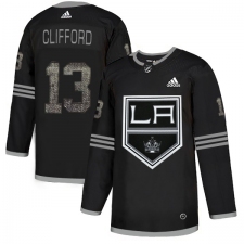 Men's Adidas Los Angeles Kings #13 Kyle Clifford Black Authentic Classic Stitched NHL Jersey