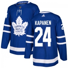 Men's Adidas Toronto Maple Leafs #24 Kasperi Kapanen Authentic Royal Blue Home NHL Jersey