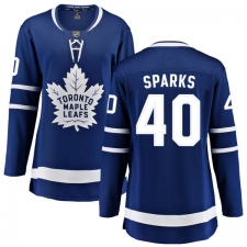 Women's Toronto Maple Leafs #40 Garret Sparks Fanatics Branded Royal Blue Home Breakaway NHL Jersey