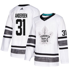 Men's Adidas Toronto Maple Leafs #31 Frederik Andersen White 2019 All-Star Game Parley Authentic Stitched NHL Jersey