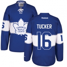 Men's Reebok Toronto Maple Leafs #16 Darcy Tucker Premier Royal Blue 2017 Centennial Classic NHL Jersey