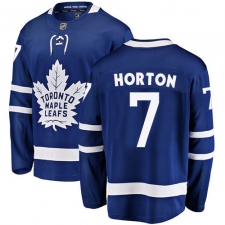 Men's Toronto Maple Leafs #7 Tim Horton Fanatics Branded Royal Blue Home Breakaway NHL Jersey