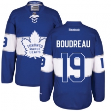 Men's Reebok Toronto Maple Leafs #19 Bruce Boudreau Authentic Royal Blue 2017 Centennial Classic NHL Jersey