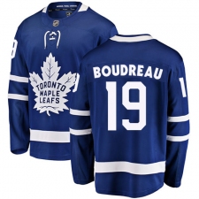 Men's Toronto Maple Leafs #19 Bruce Boudreau Fanatics Branded Royal Blue Home Breakaway NHL Jersey