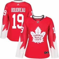 Women's Adidas Toronto Maple Leafs #19 Bruce Boudreau Authentic Red Alternate NHL Jersey