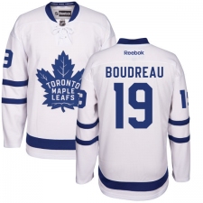 Women's Reebok Toronto Maple Leafs #19 Bruce Boudreau Authentic White Away NHL Jersey