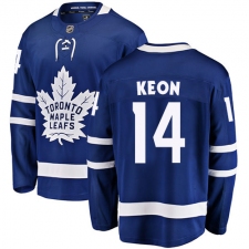 Men's Toronto Maple Leafs #14 Dave Keon Fanatics Branded Royal Blue Home Breakaway NHL Jersey