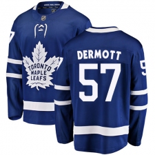 Youth Toronto Maple Leafs #57 Travis Dermott Fanatics Branded Royal Blue Home Breakaway NHL Jersey