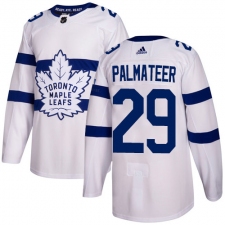 Youth Adidas Toronto Maple Leafs #29 Mike Palmateer Authentic White 2018 Stadium Series NHL Jersey
