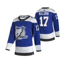 Men's Tampa Bay Lightning #17 Alex Killorn Blue 2020-21 Reverse Retro Alternate Hockey Jersey