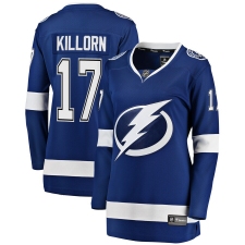 Women's Tampa Bay Lightning #17 Alex Killorn Fanatics Branded Blue Breakaway Player Jersey