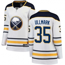 Women's Buffalo Sabres #35 Linus Ullmark Fanatics Branded White Away Breakaway NHL Jersey
