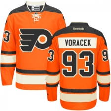 Youth Reebok Philadelphia Flyers #93 Jakub Voracek Premier Orange New Third NHL Jersey