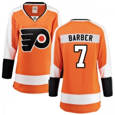 Women's Philadelphia Flyers #7 Bill Barber Fanatics Branded Orange Home Breakaway NHL Jersey