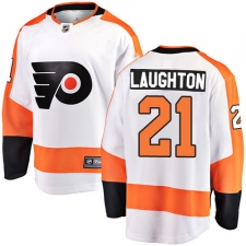 Youth Philadelphia Flyers #21 Scott Laughton Fanatics Branded White Away Breakaway NHL Jersey