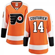 Women's Philadelphia Flyers #14 Sean Couturier Fanatics Branded Orange Home Breakaway NHL Jersey