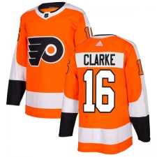 Youth Adidas Philadelphia Flyers #16 Bobby Clarke Authentic Orange Home NHL Jersey