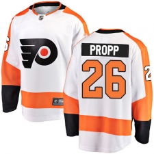 Youth Philadelphia Flyers #26 Brian Propp Fanatics Branded White Away Breakaway NHL Jersey