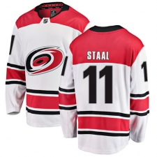Youth Carolina Hurricanes #11 Jordan Staal Fanatics Branded White Away Breakaway NHL Jersey