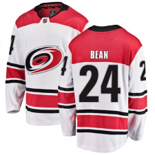 Men's Carolina Hurricanes #24 Jake Bean Fanatics Branded White Away Breakaway NHL Jersey