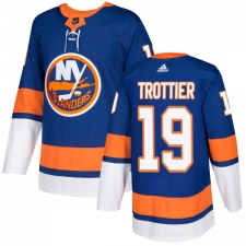 Youth Adidas New York Islanders #19 Bryan Trottier Authentic Royal Blue Home NHL Jersey