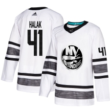 Men's Adidas New York Islanders #41 Jaroslav Halak White 2019 All-Star Game Parley Authentic Stitched NHL Jersey